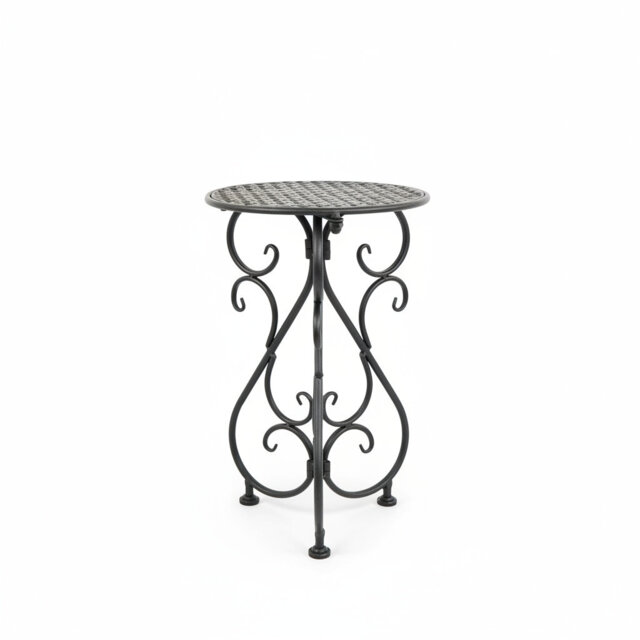 Heavy-Duty Cast Iron Plant Stand for Indoor & Outdoor Elegance