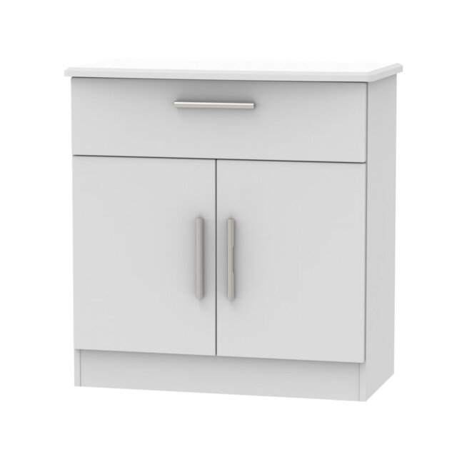 Fully Assembled Knightsbridge 1 Drawer - 2 Door Cabinet Accent Chest