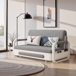 3-in-1 Convertible Sofa Bed with Storage, Double Sleeper Chair with Metal Frame & High Weight Capacity, Ideal for Living Room and Bedroom – Available