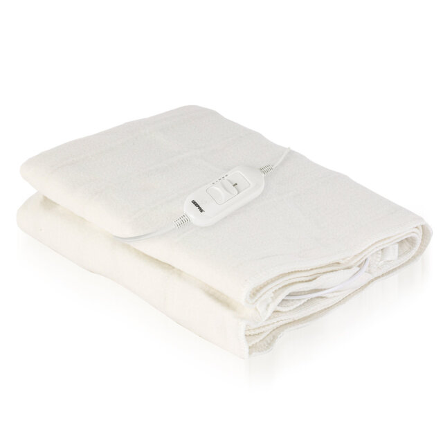 GEEPAS Electric Blanket - Soft Heated Underblanket Mattress Cover with 3 Heat Levels & Fast Heat Up - Fitted Bed Warmer Pad with Detachable Controller
