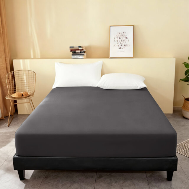 Super Soft Microfiber Fitted Sheet – 25cm Deep Pocket, Brushed Finish