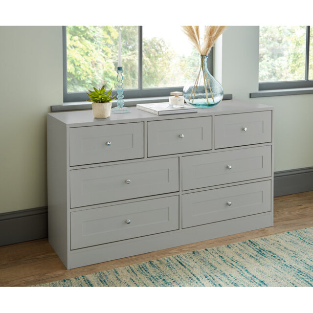 Merrigan 127cm W 7 - Drawer Chest of Drawers