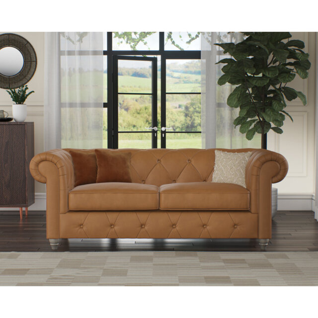 Melrose 3 Seater Leather Sofa