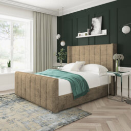 Aspen Marble Upholstered Bed Frame