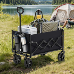 Bilbrey Foldable Camping Cart, Pull Garden Wagon