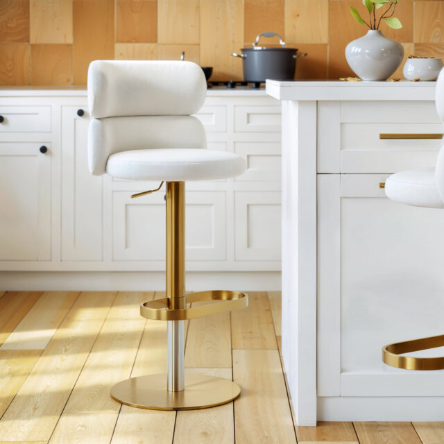 Height Adjustable Swivel Bar Stool