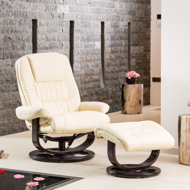 Robeson Manual Swivel Recliner with Massager