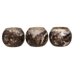 3 Piece Marble Tabletop Tealight Holder Set