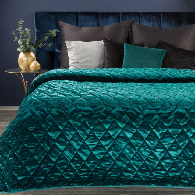 Alasdhair Green Velvet Modern & Contemporary Bedspread