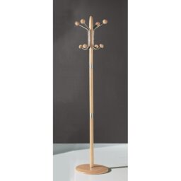 Behm Solid Wood Freestanding 8 - Hook Coat Rack