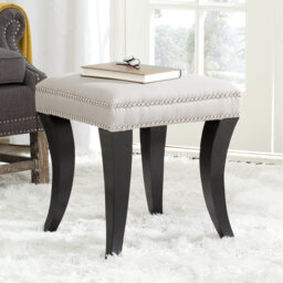 Eustis 44.5cm Wide Square Plaid Standard Ottoman