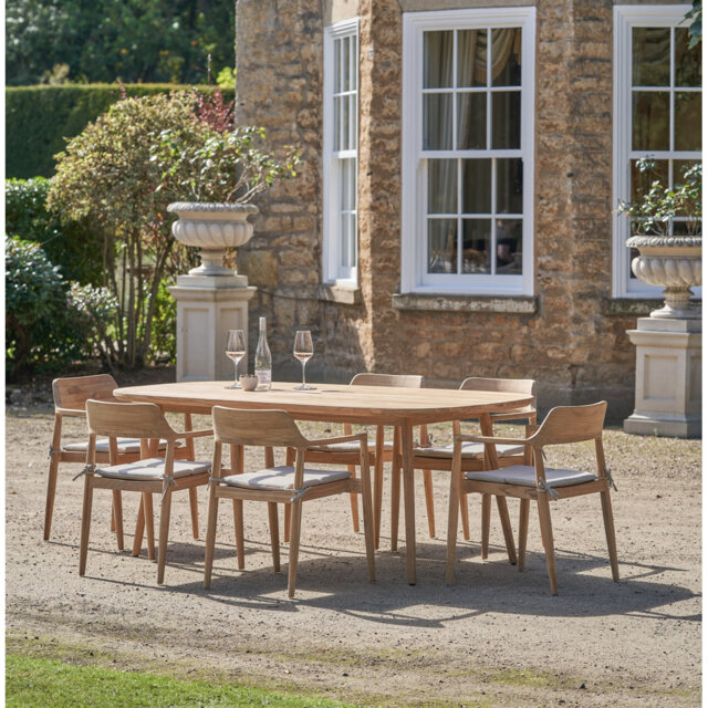 Himmelmann 6 - Person 200cm Long Teak Dining Set