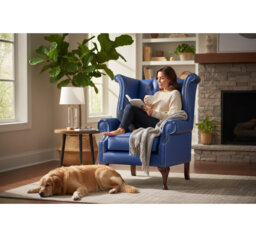 Upholstered Wingback Chair