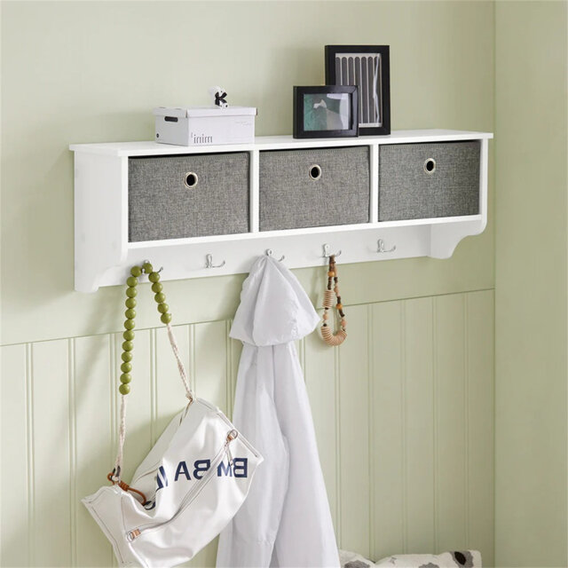 Wall 5 - Hook Wall Mounted Coat Rack