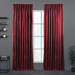 Velvet Semi-shee Single Curtain Panel