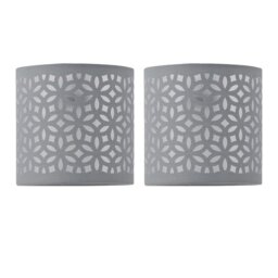 15cm H Cotton Drum Lamp Shade ( Uno ) in Grey