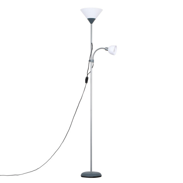 160cm Silver Torchiere Floor Lamp