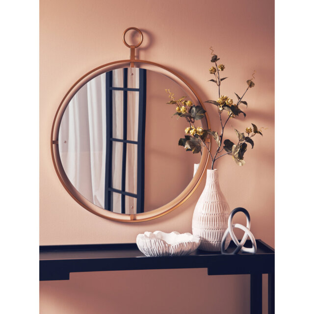 Murphysboro Metal Round Wall Mirror