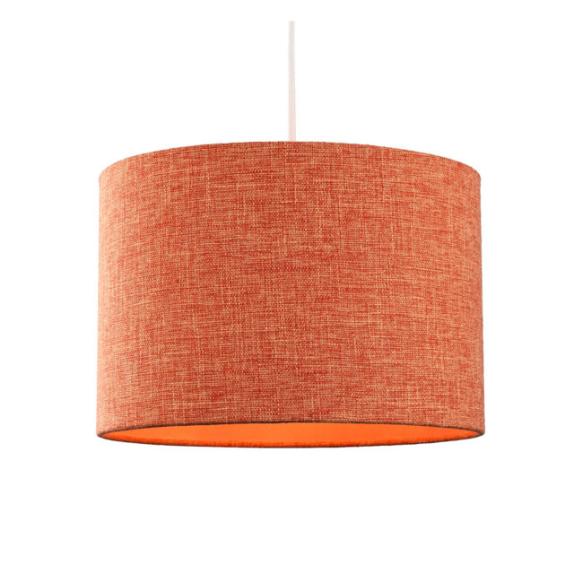 20cm H Linen Drum Lamp Shade ( Screw On )