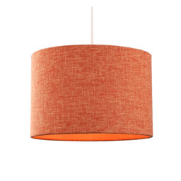 20cm H Linen Drum Lamp Shade ( Screw On )