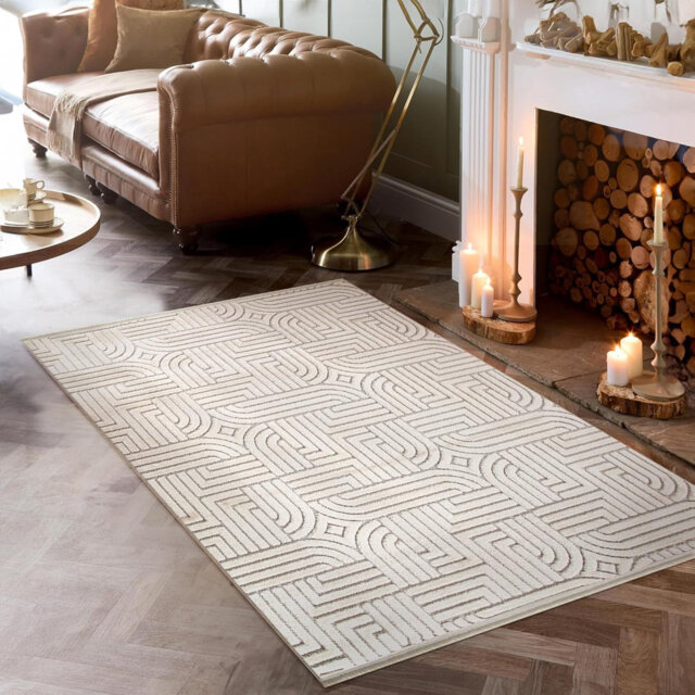 Non Slip Area Rugs Soft Carpet Pad Entryway Rug Indoor Modern Mat Low Pile Rug for Bedroom - TR003