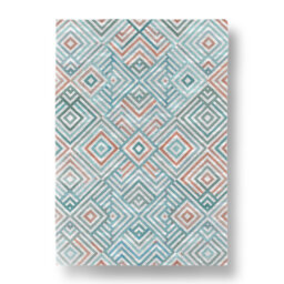Lobos Flatweave Cotton Blue/Pink Rug