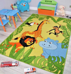 Gove Machine Tufted Green Rug