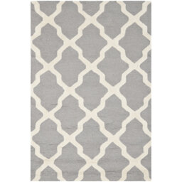 Darbonne Hand-Tufted Silver Area Rug