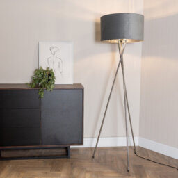 Misner 155cm Camden Tripod Floor Lamp with Large Reni Shade