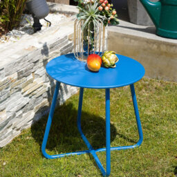 Ebern Round Outdoor Side Table