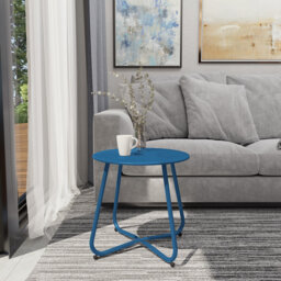 Ebern Round Outdoor Side Table