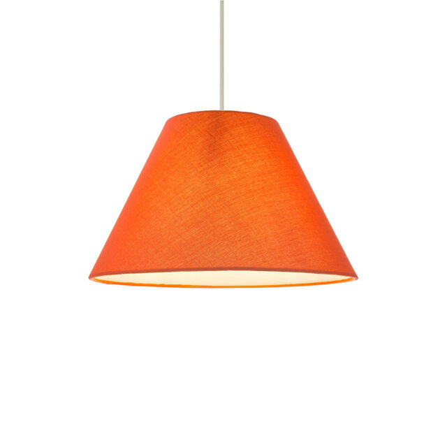 Traditional 8 Inch Vivid Cotton Fabric Coolie Lamp Shade By Happy Homewares