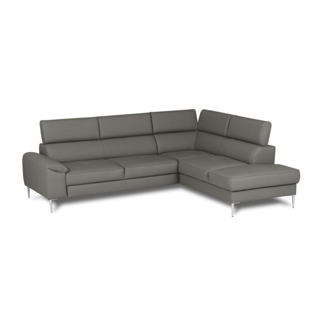 Camden Real Leather Corner Sofa with Pull-Out Bed, Storage & Adjustable Headrests