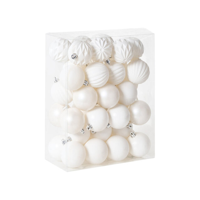 7cm Solid Colour Plastic / Acrylic Bauble