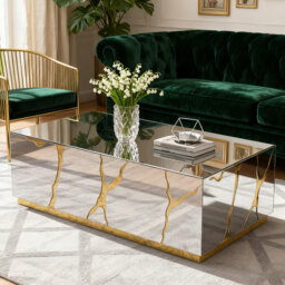 Dalee 100cm  Rectangle Mirrored Coffee Table