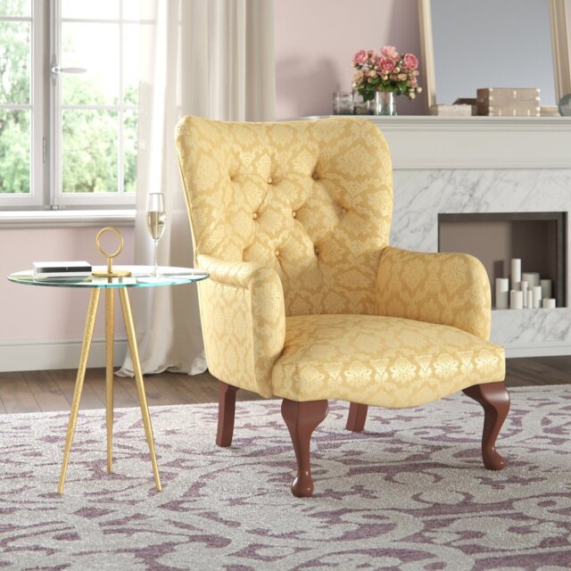 Loretta Upholstered Wingback Chair