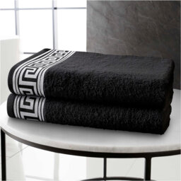 Egyptian Cotton Bathroom Towels, Super Soft, Quick Dry & Ultra Absorbent Hand Towel, Bath Towel & Sheets in Greek Design