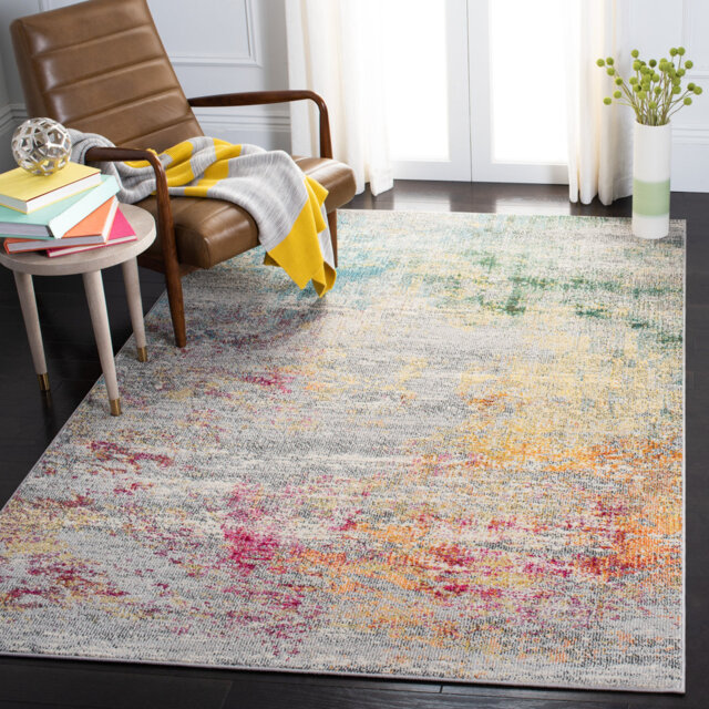 Masardis Power Loom Grey/Gold Rug