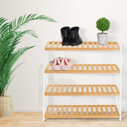 4 Pair Shoe Rack