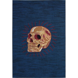 Biarni Flatweave Blue/Gold Rug