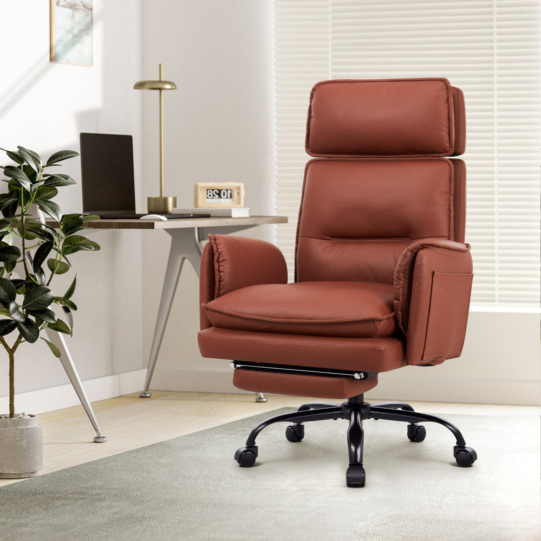 Faux Leather Wayfair Brown Chair Wayfair Camel Leather Metal Chair