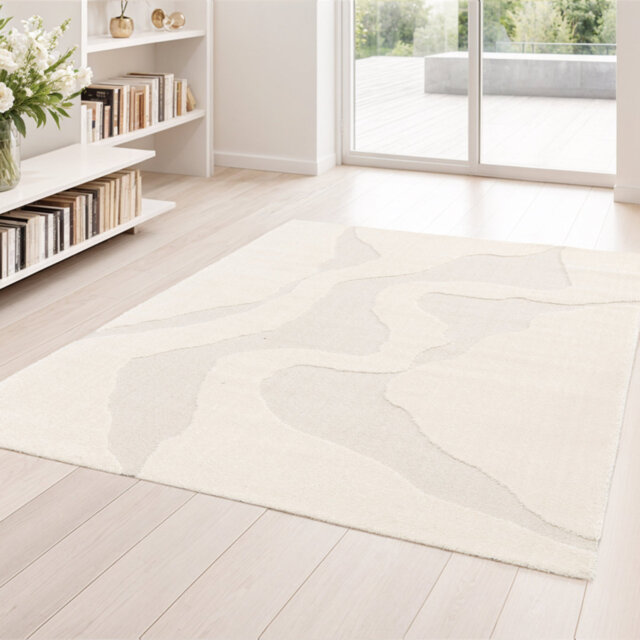 Machine Woven Rug, Polypropylene Plastic polyester ,Abstract Pattern