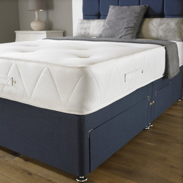 Asia Upholstered Bed with Mattress