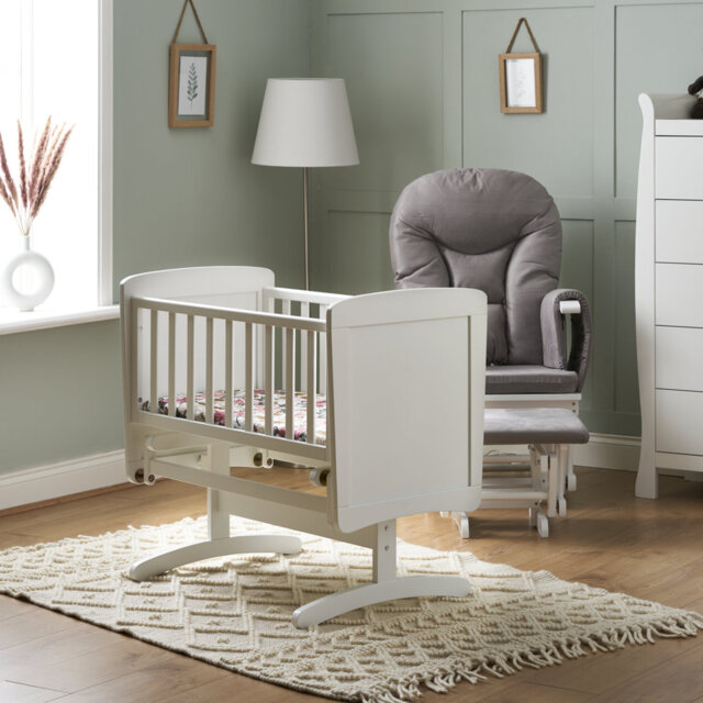 Gliding Crib - White
