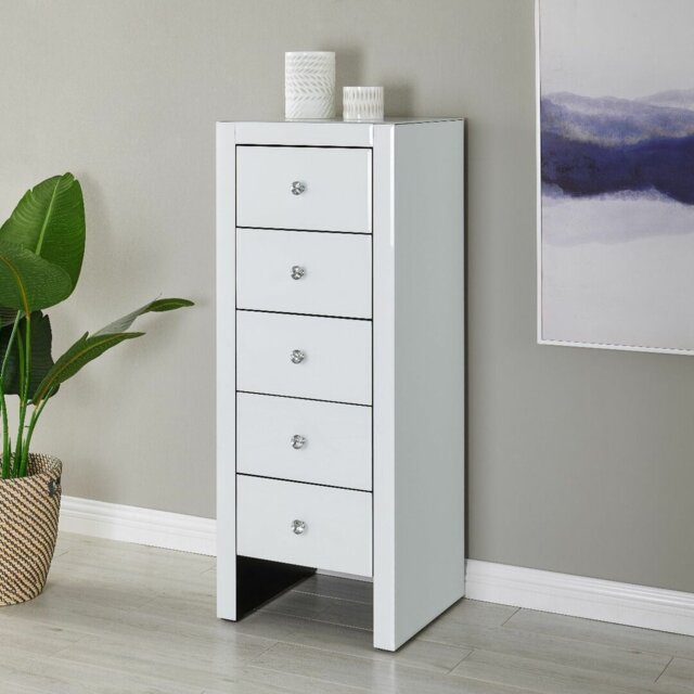 5 Drawer 40Cm Tallboy Chest