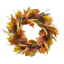 RUSTIC WOODLAND Faux 66cm Wreath