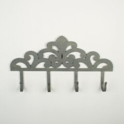 Anel Metal Wall Mounted Required 4 - Hook Wall Mounted Coat Rack