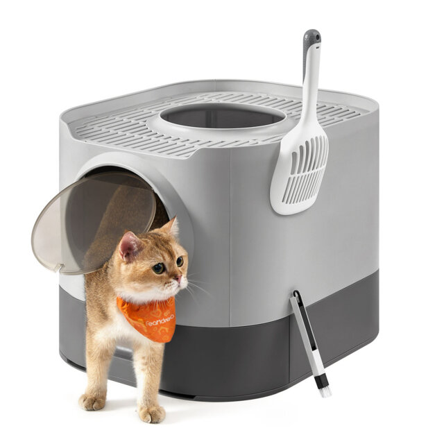 54x42.8x40cm Plastic Litter Box Enclosure