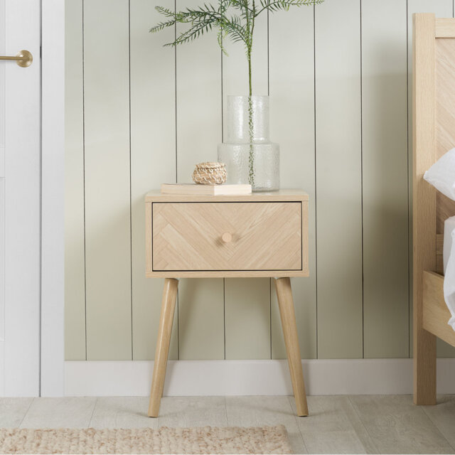 Mardell 40cm W Particle Board Bedside Table