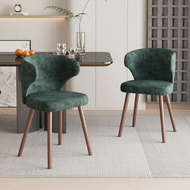 49cm H Upholstered Wing Back Accent